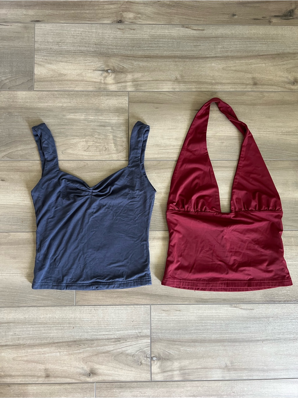 Forefair Crop Tank And V-Neck Halter Top